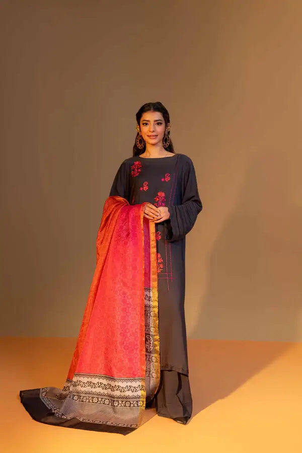 Nishat 3 Piece Embroidered Suit - 42306459