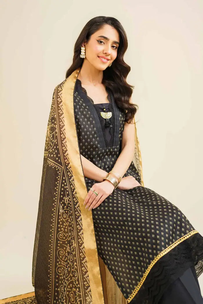 Nishat 3 Piece Printed Lawn Suit - 42401848