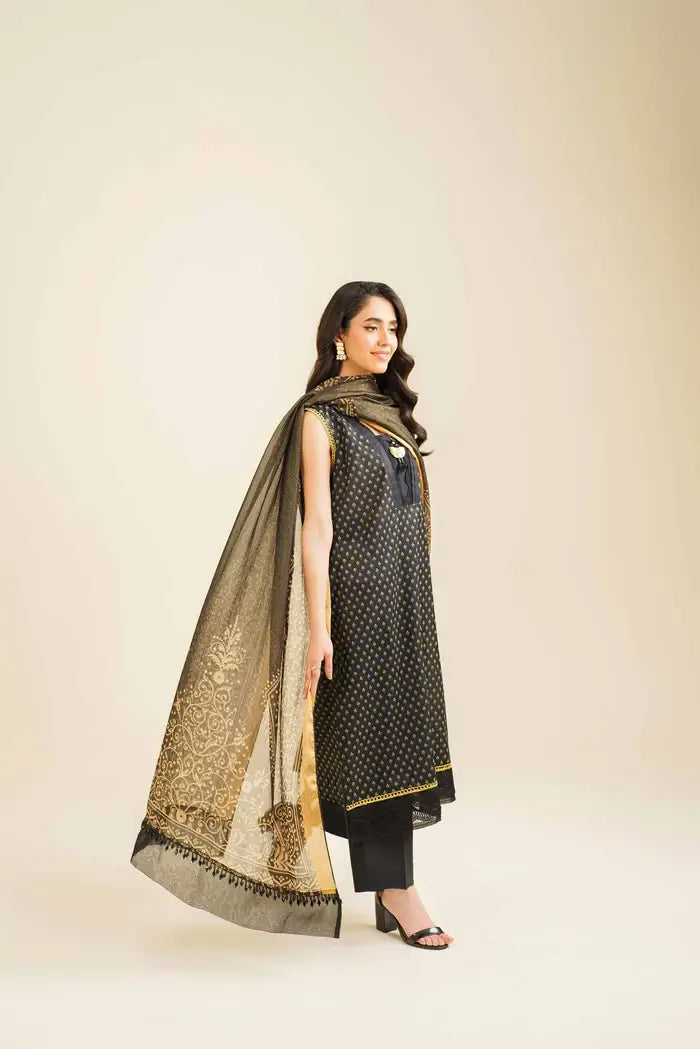 Nishat 3 Piece Printed Lawn Suit - 42401848