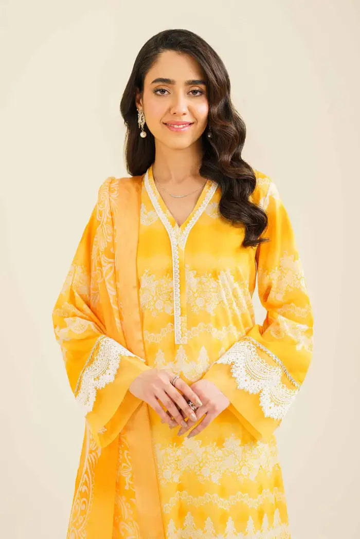 Nishat 3 Piece Printed Lawn Suit - 42401851