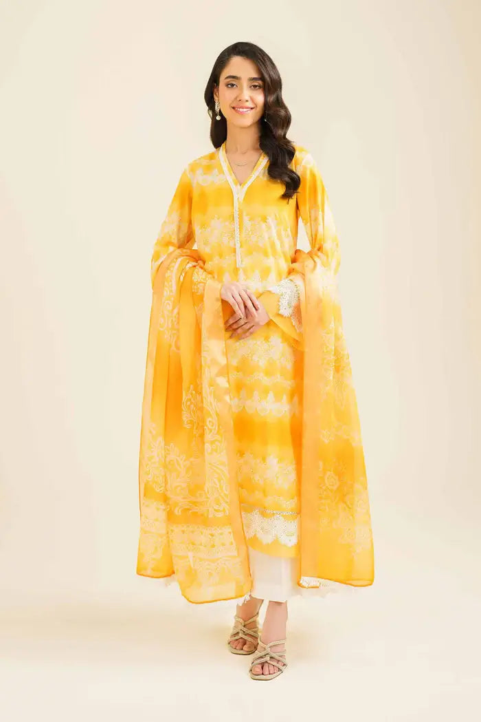 Nishat 3 Piece Printed Lawn Suit - 42401851