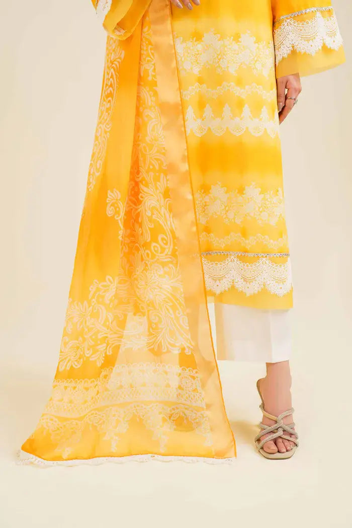 Nishat 3 Piece Printed Lawn Suit - 42401851