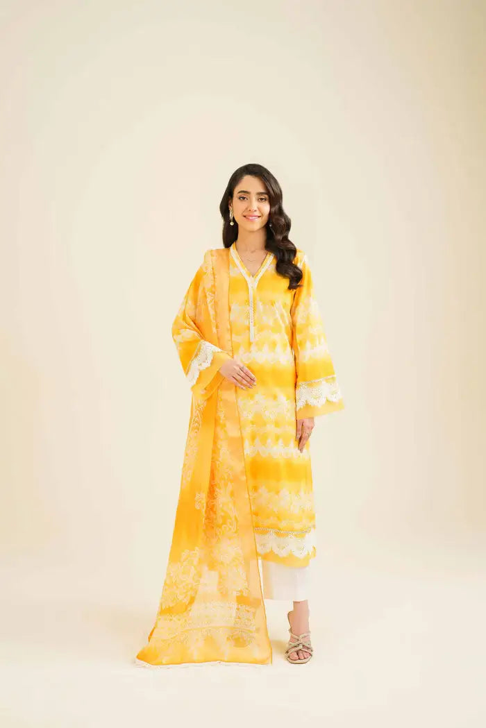 Nishat 3 Piece Printed Lawn Suit - 42401851