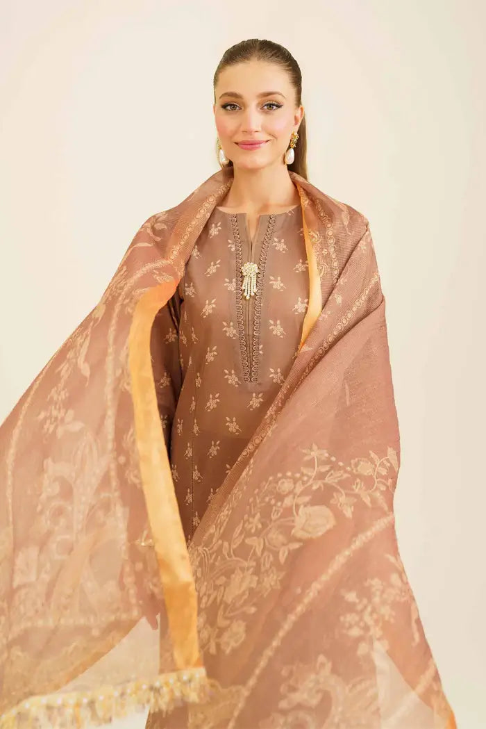 Nishat 3 Piece Printed Lawn Suit - 42401852