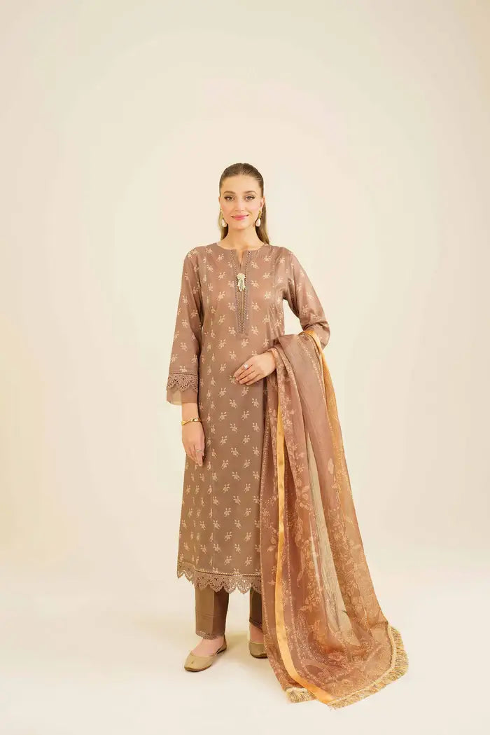 Nishat 3 Piece Printed Lawn Suit - 42401852