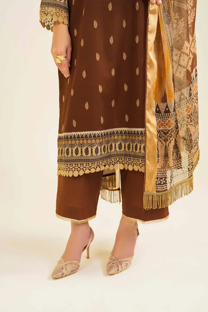Nishat 3 Piece Printed Lawn Suit - 42401855