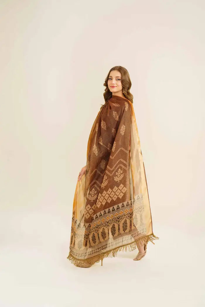 Nishat 3 Piece Printed Lawn Suit - 42401855