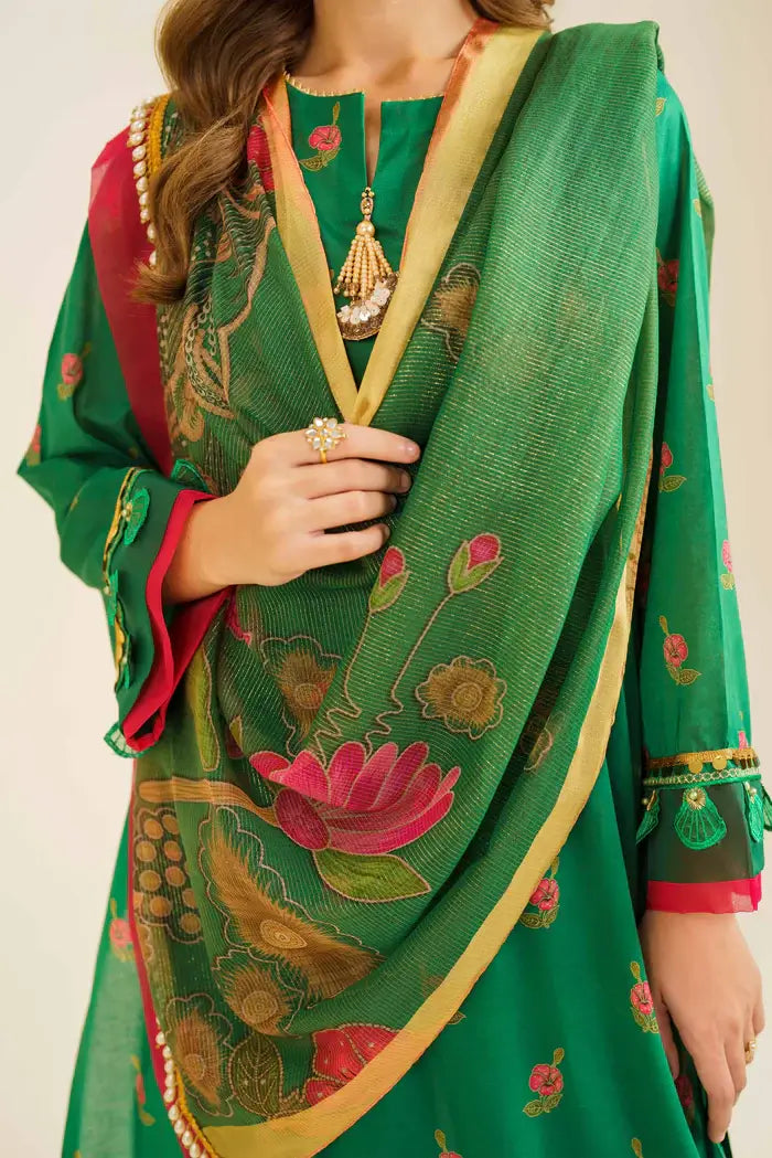 Nishat 3 Piece Printed Lawn Suit - 42401857