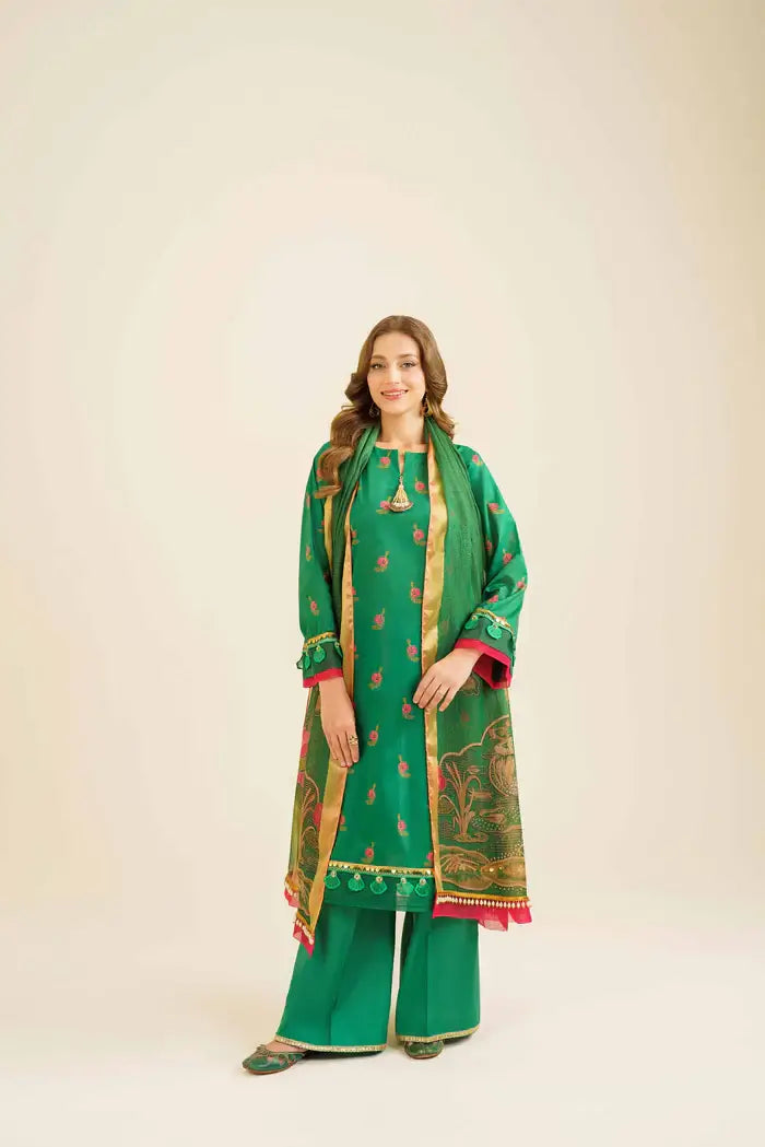 Nishat 3 Piece Printed Lawn Suit - 42401857