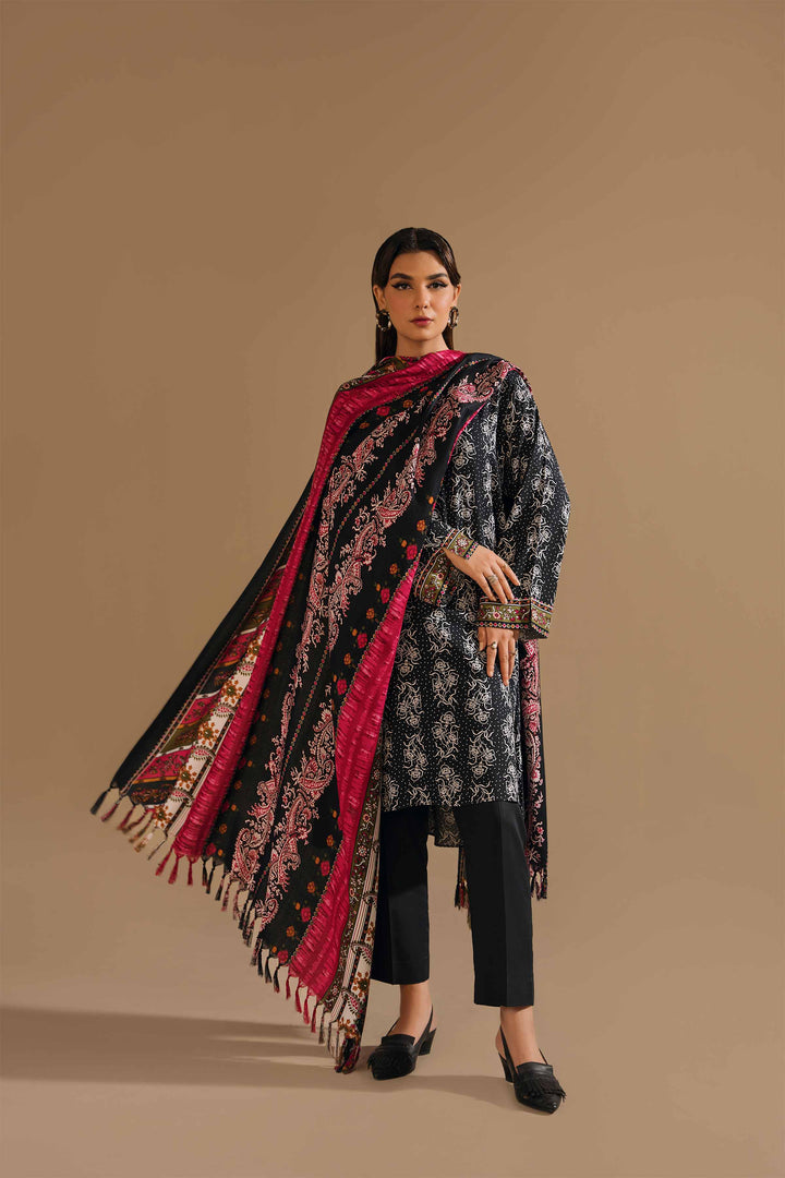 Nishat 3 Piece Unstitched Printed Linen Suit 42303164