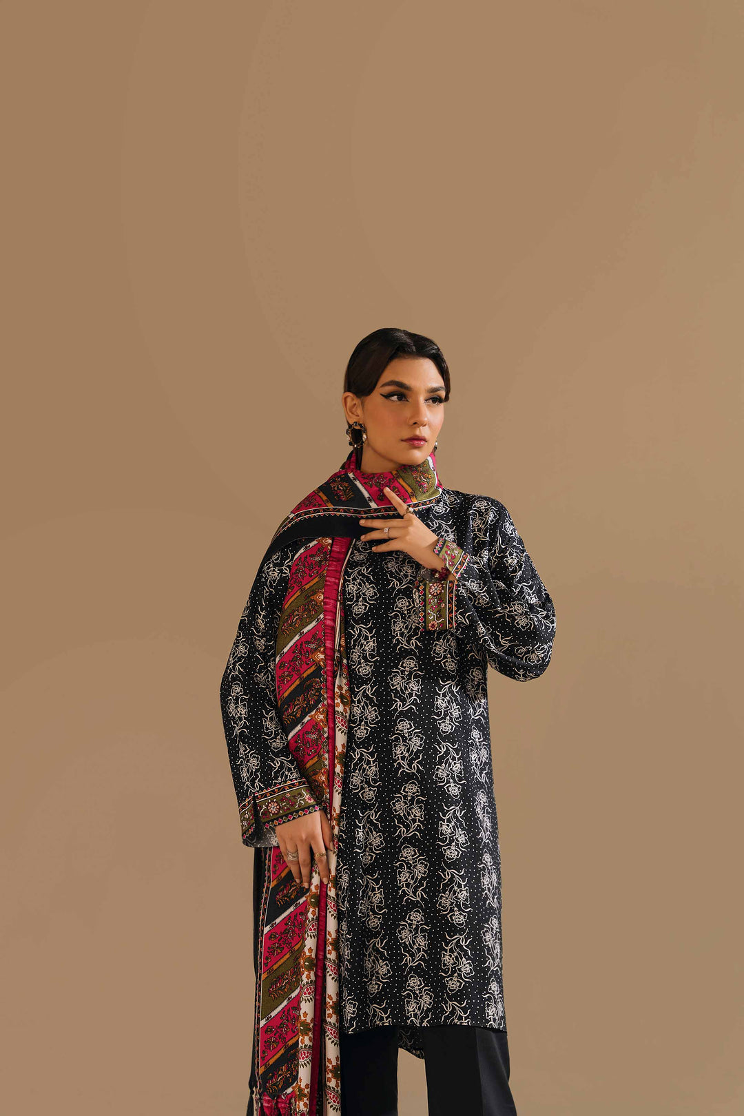 Nishat 3 Piece Unstitched Printed Linen Suit 42303164