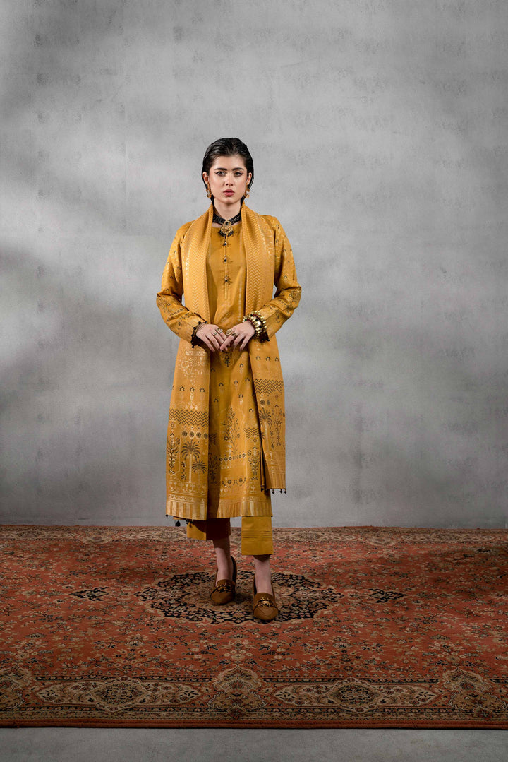 Nishat Sunehray Din Embroidered Jacquard Unstitched 3Pc Suit - 42303388
