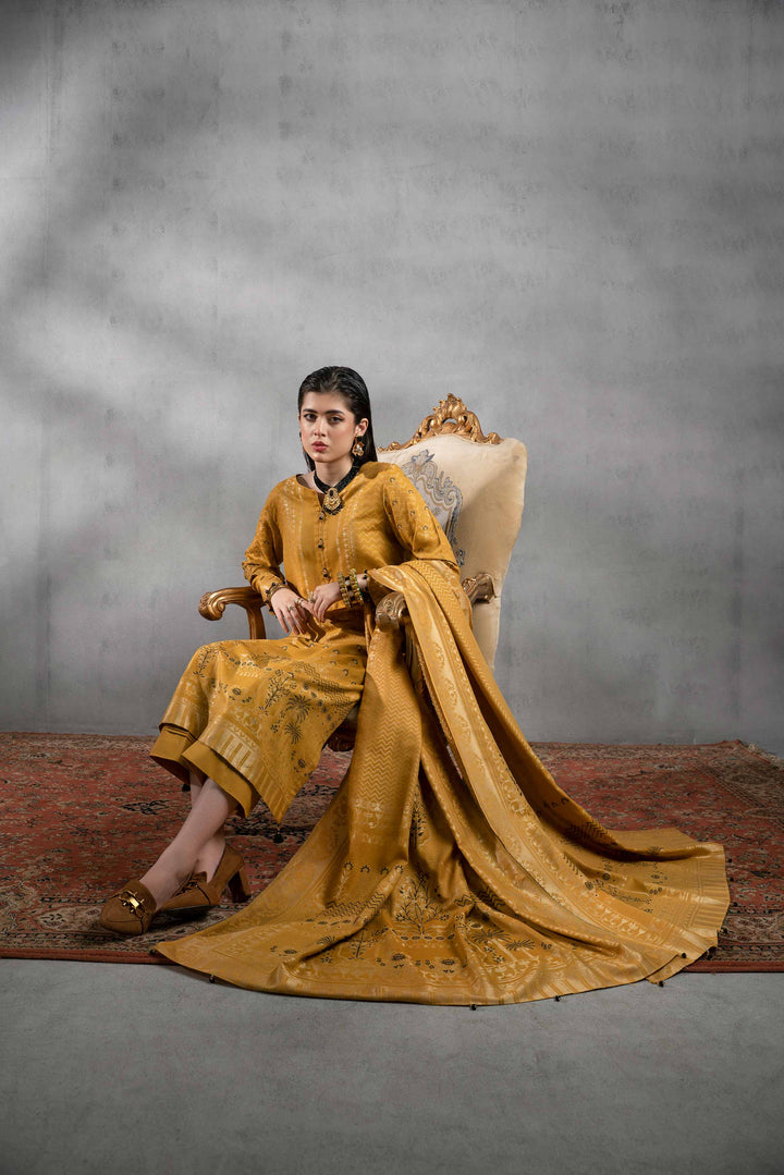 Nishat Sunehray Din Embroidered Jacquard Unstitched 3Pc Suit - 42303388
