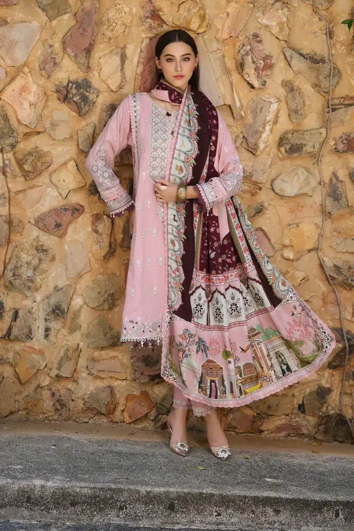 Noor By Saadia Assad D3 Pink