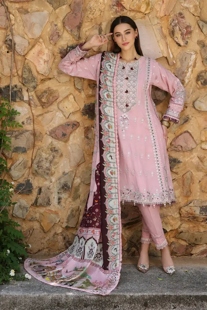 Noor By Saadia Assad D3 Pink