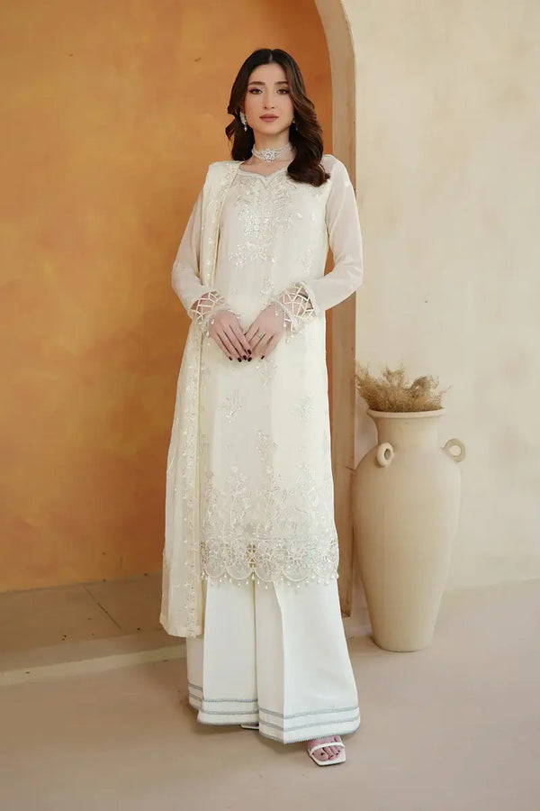 Nooreh Embroidered 3-Piece Unstitched Suit