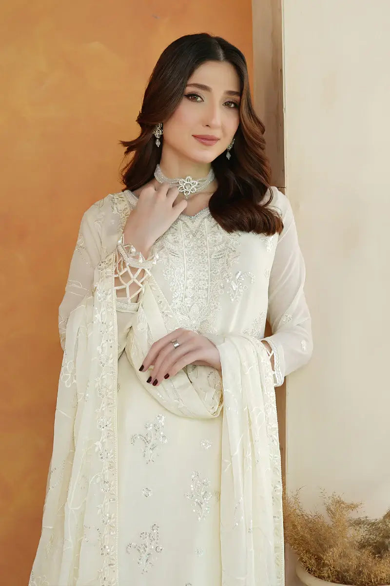 Nooreh Embroidered 3-Piece Unstitched Suit