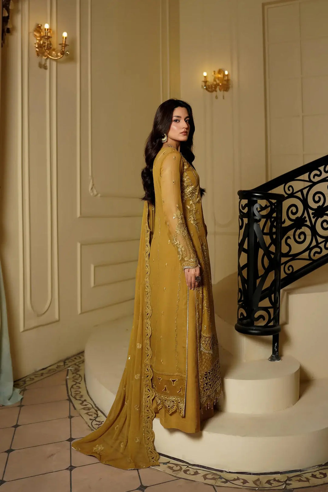 Nyra Embroidered 3-Piece Unstitched Suit