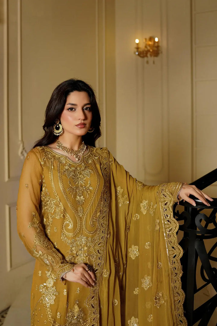 Nyra Embroidered 3-Piece Unstitched Suit