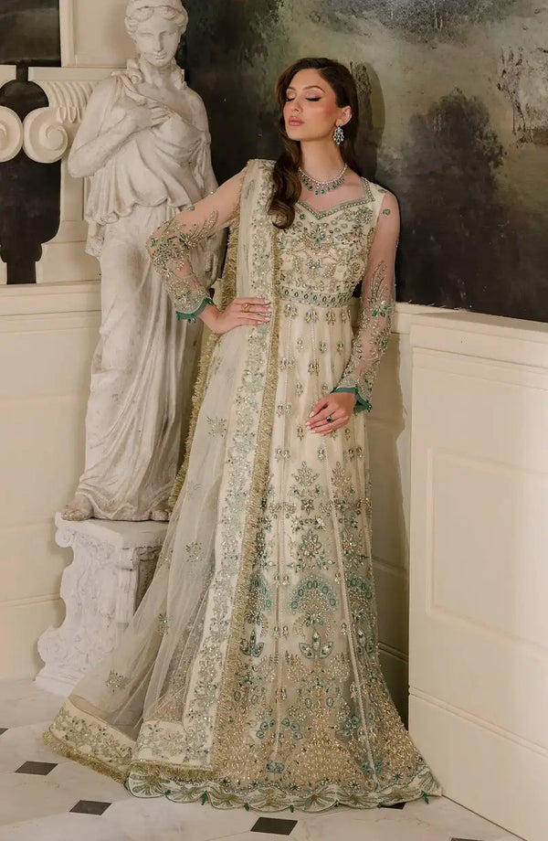 Reve Royal Pearl Embellished Net Suit