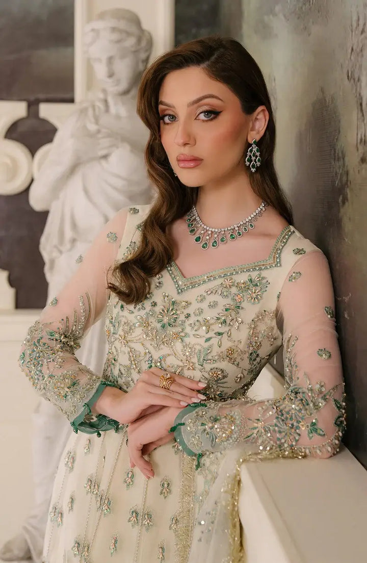 Reve Royal Pearl Embellished Net Suit