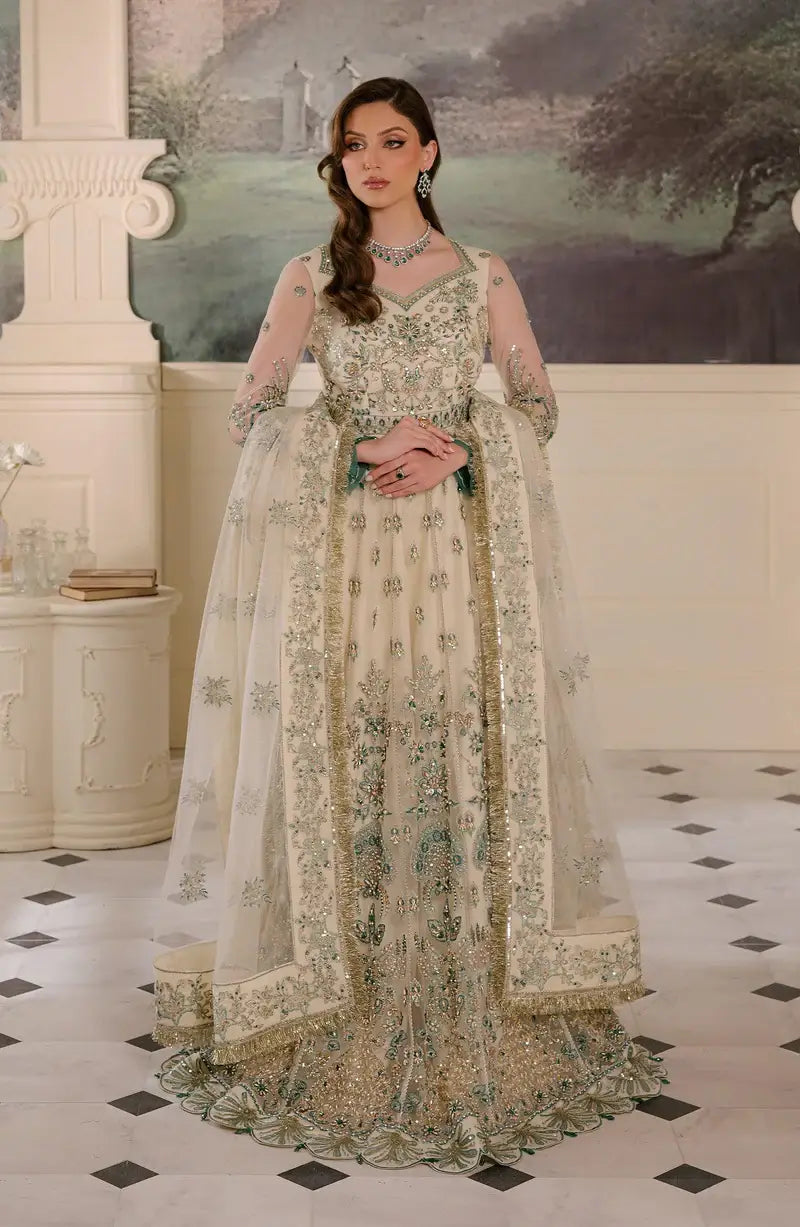 Reve Royal Pearl Embellished Net Suit