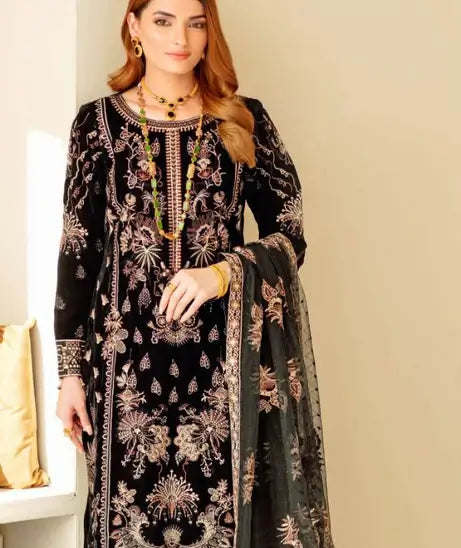Ramsha Velvet Collection Vol-4 – VA-401 Black