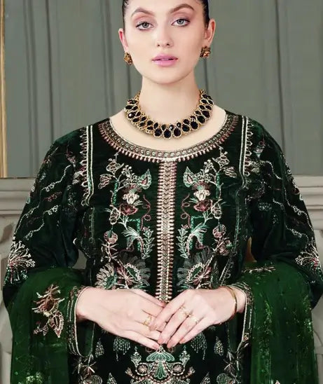 Ramsha Velvet Collection Vol-4 – VD-401 British green