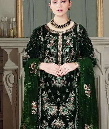 Ramsha Velvet Collection Vol-4 – VD-401 British green