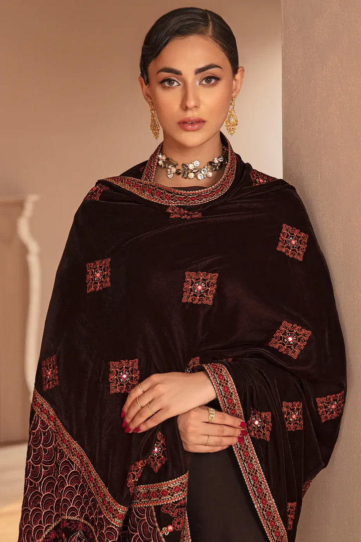 Ramsha Velvet Collection Vol-5 – V-507 Maroon