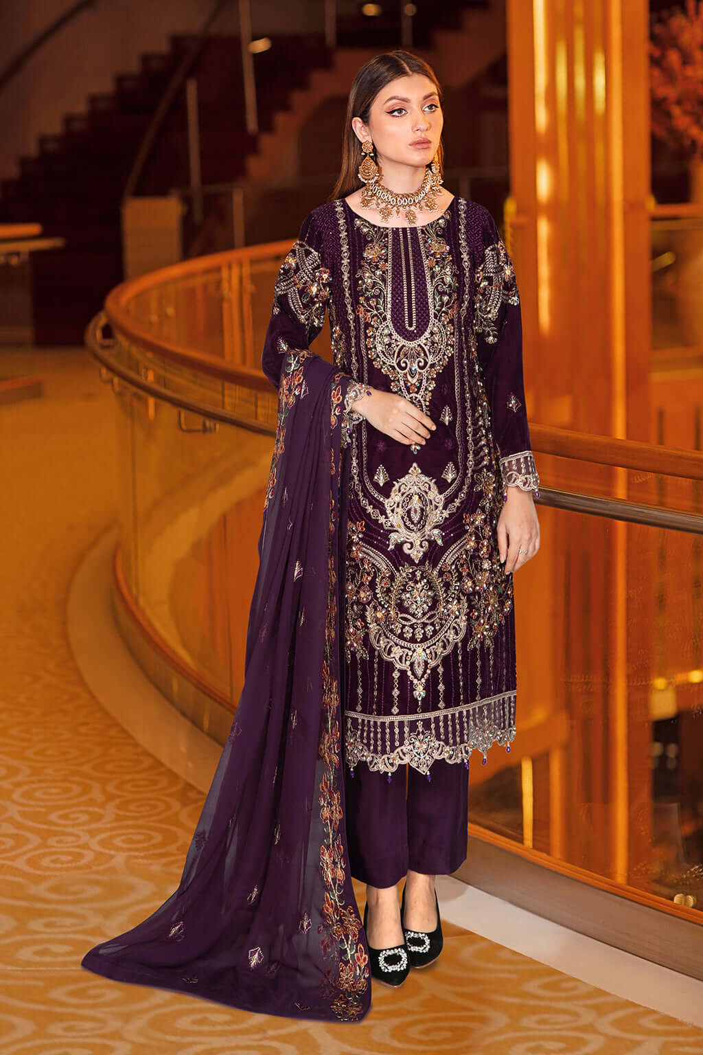 Ramsha Velvet Collection W-371