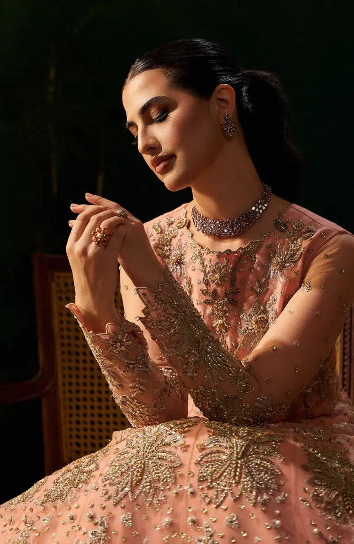 Mehro Maa Rose Embellished Net Suit