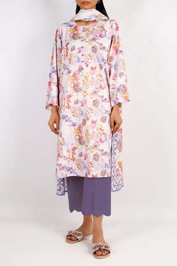 Unstitched Printed Arabic Linen 3 Piece U04-24382-06A