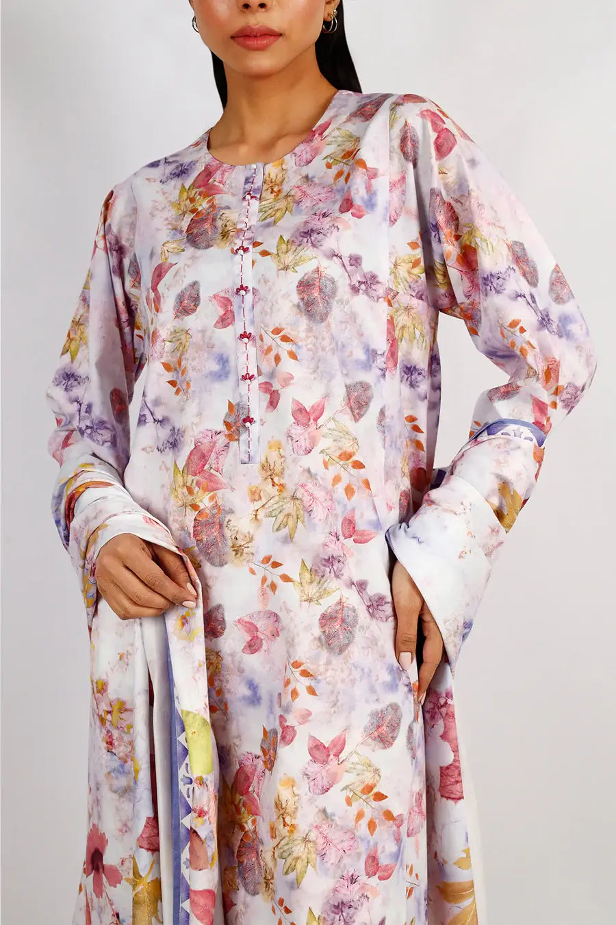 Unstitched Printed Arabic Linen 3 Piece U04-24382-06A