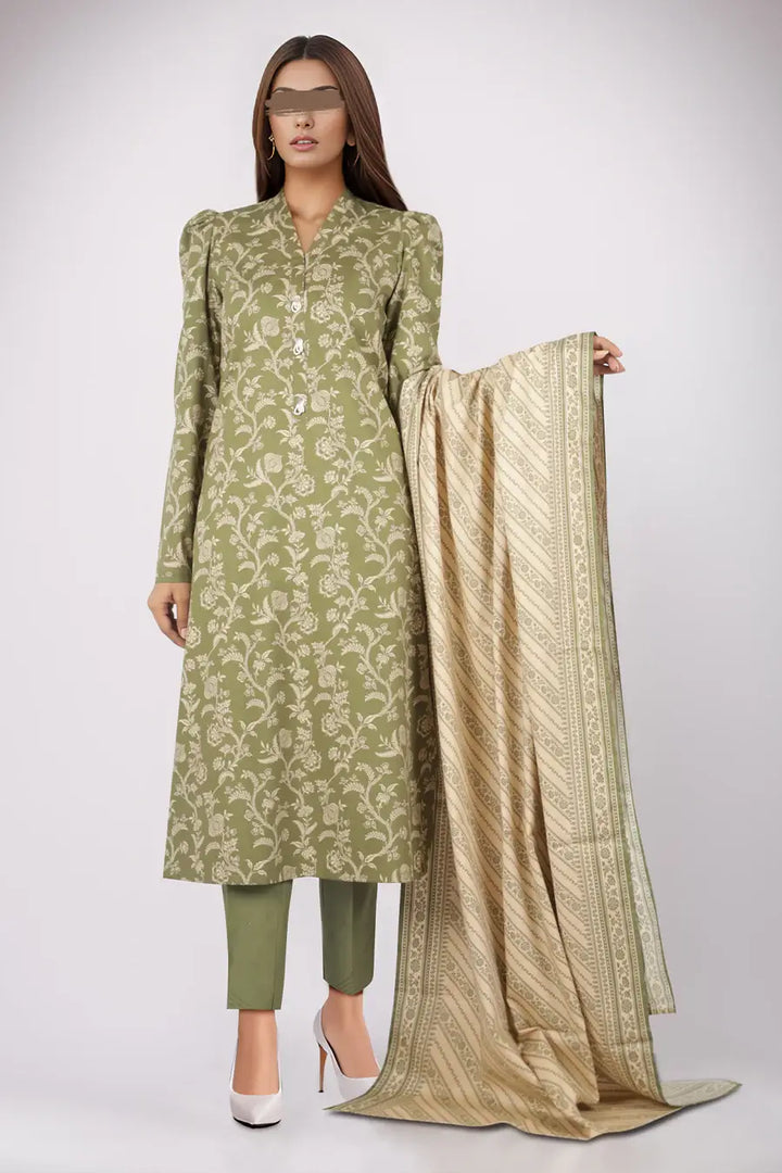 Unstitched Printed Cotton Viscose 3 Piece U01-24319-12C