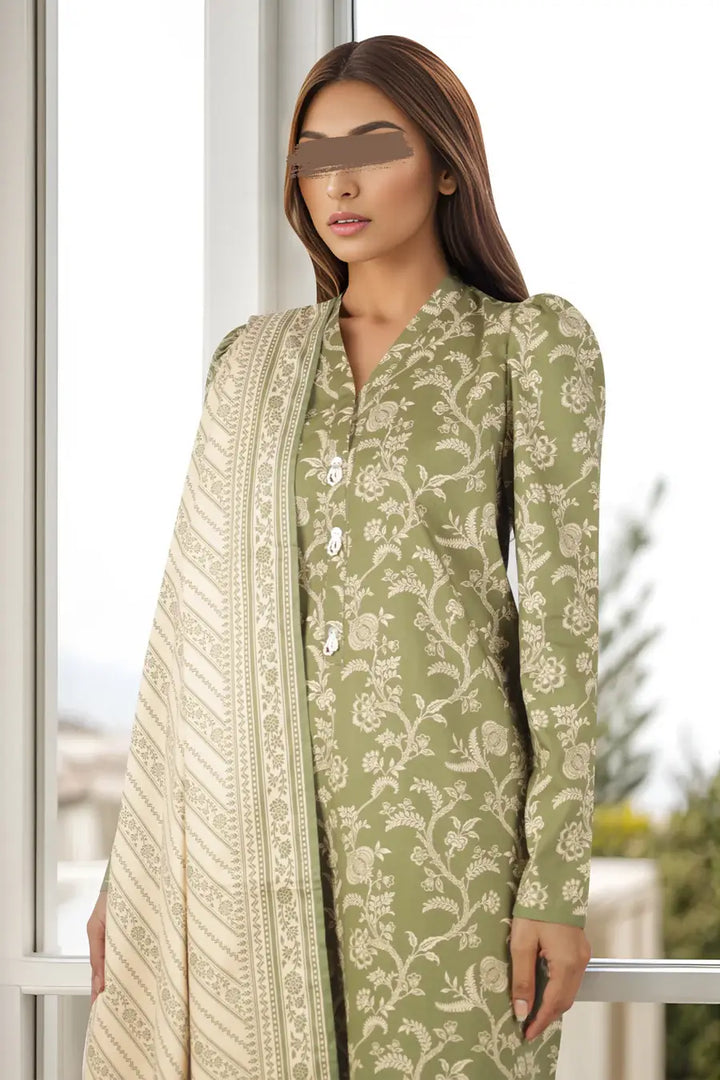 Unstitched Printed Cotton Viscose 3 Piece U01-24319-12C