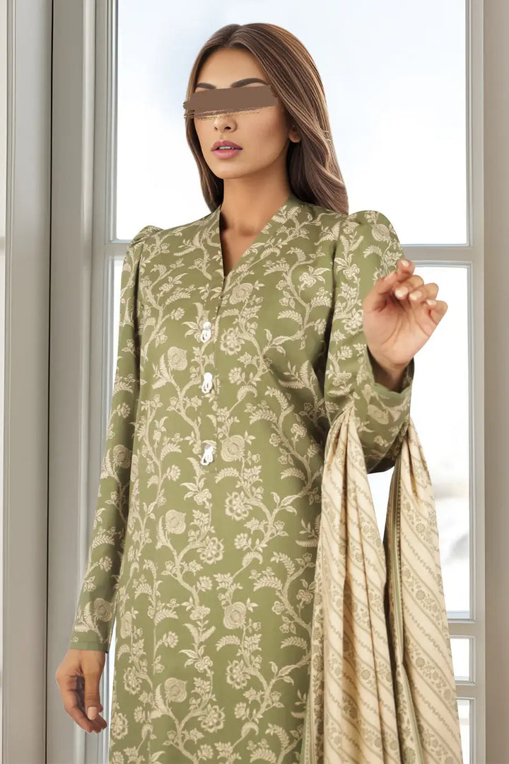 Unstitched Printed Cotton Viscose 3 Piece U01-24319-12C