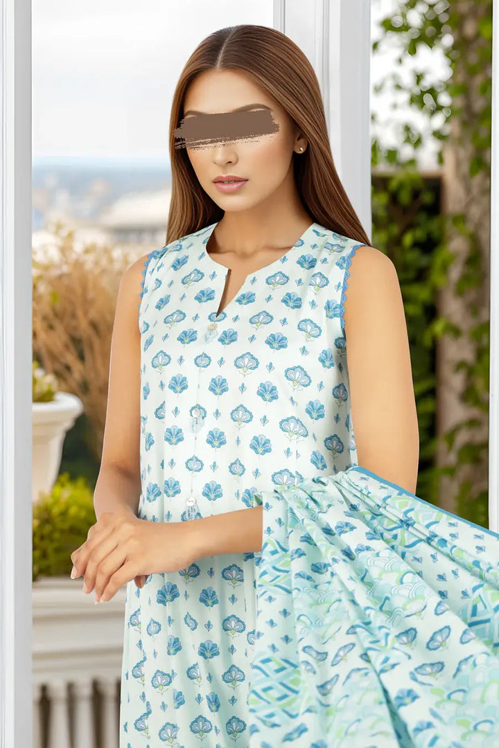 Unstitched Printed Cotton Viscose 3 Piece U01-24319-16B
