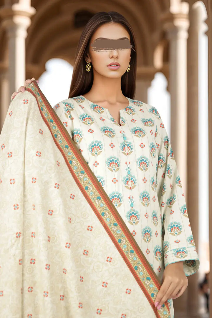 Unstitched Printed Cotton Viscose 3 Piece U01-24319-17A