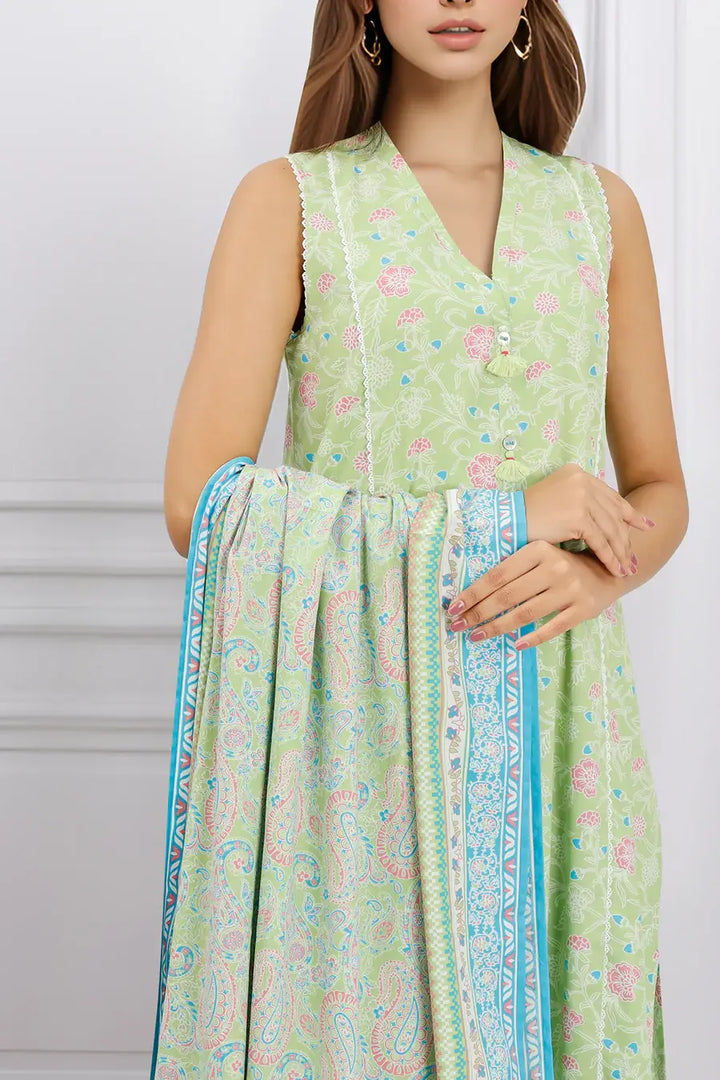 Unstitched Printed Cotton Viscose 3 Piece U01-24319-20A
