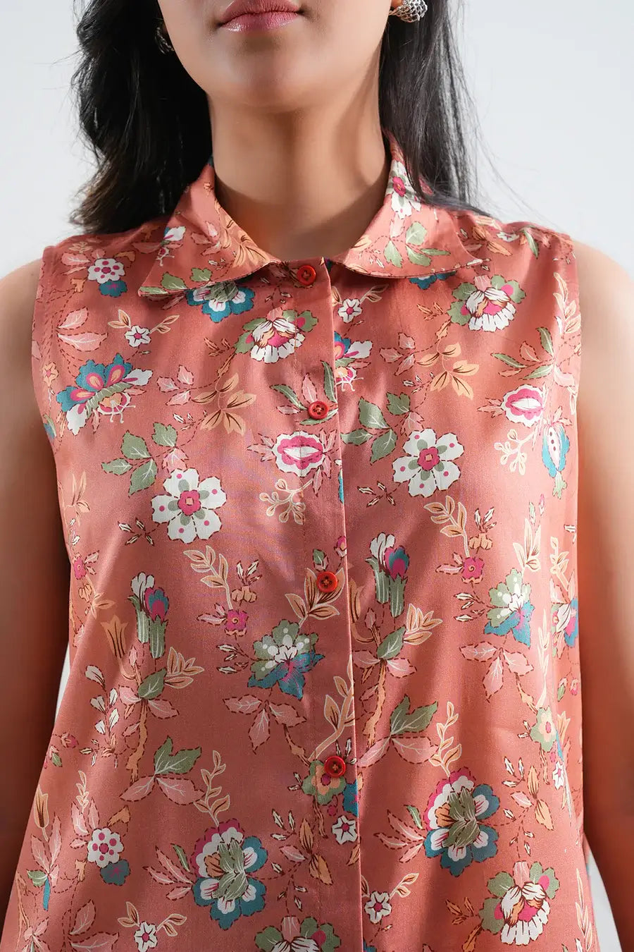 Unstitched Printed Lawn 2 Piece Mocha (Shirt/Trouser)