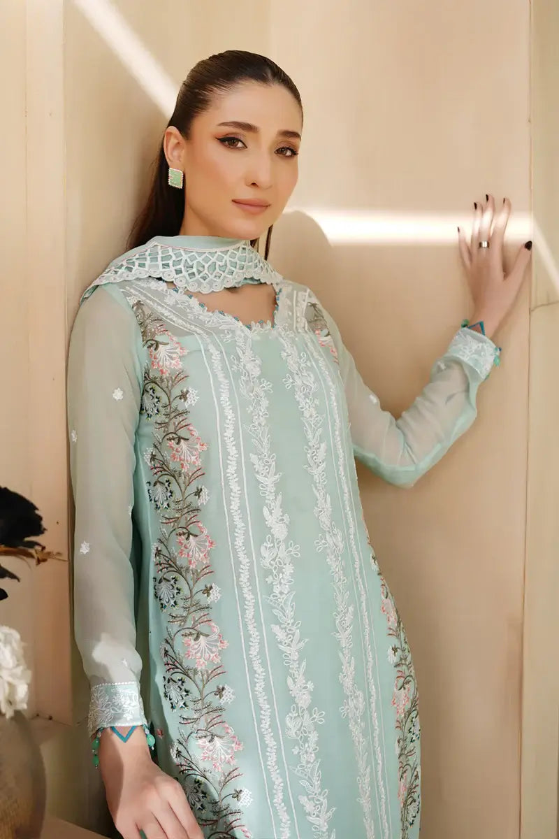 Zara Embroidered 3-Piece Unstitched Suit