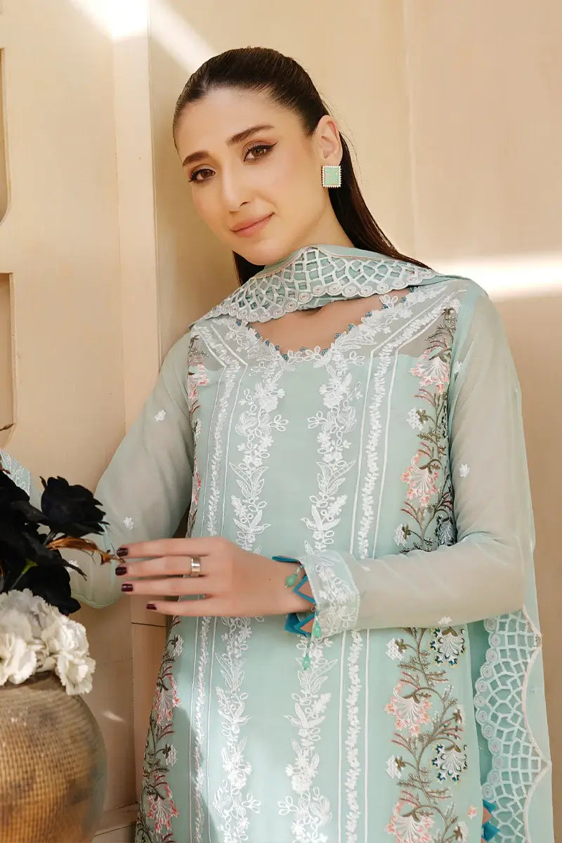 Zara Embroidered 3-Piece Unstitched Suit