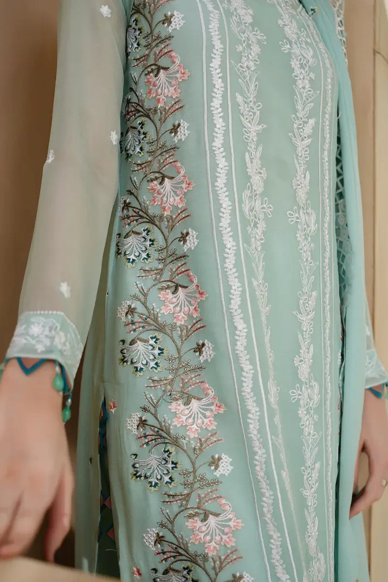 Zara Embroidered 3-Piece Unstitched Suit