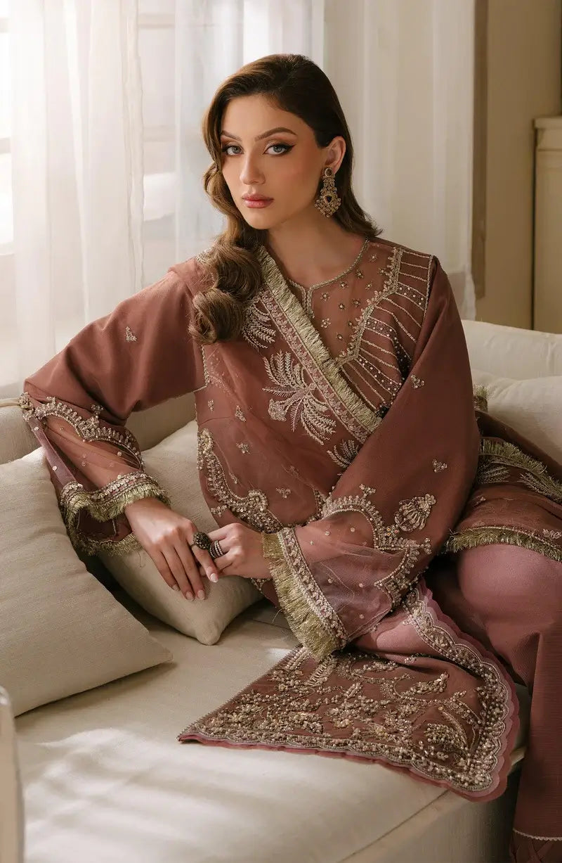 Reve Royal Zircon Embellished Net Suit